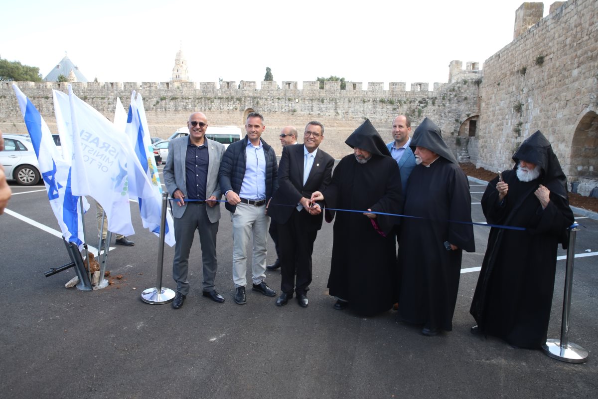 חניון הפטריארכיה הארמנית החדש. צילום: גלעד ארצי